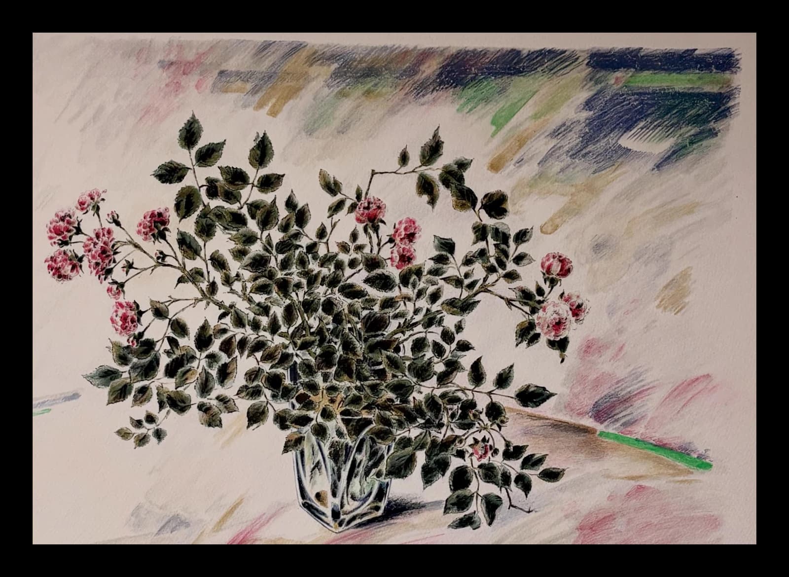 Klassisk blomstermotiv af Kai Flummer (1925-2018).