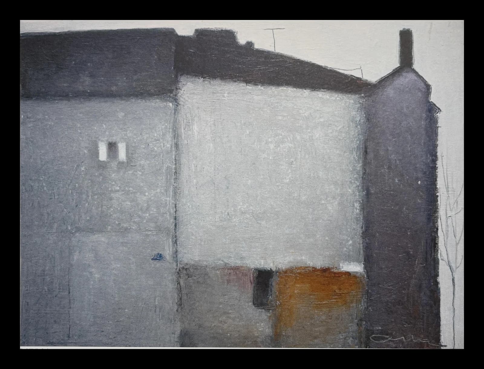 Signeret kunsttryk med titlen “Paris 1980”